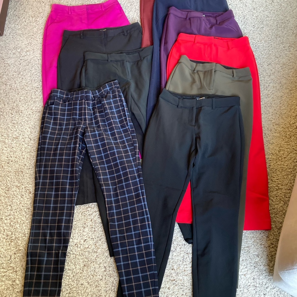Express Women's Straight Leg Pants in Assorted Colors